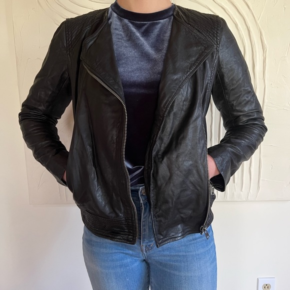 Lucky Brand Authentic Leather Moto Jacket Size XS - Picture 7 of 7